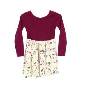 Tea Ballet Skirted Dress Girl's 3 Burgundy Casual Cute Novelty Dance‎ Playful